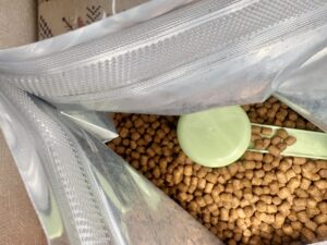 モグニャンの袋のしっかりしたジッパー