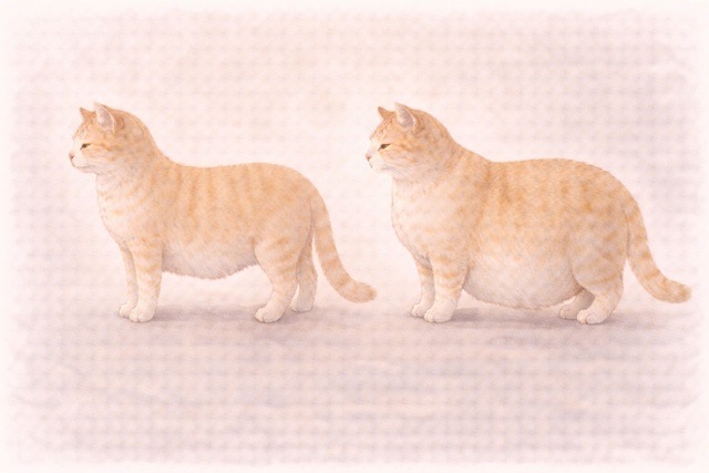 猫のお腹のたるみと肥満の違い