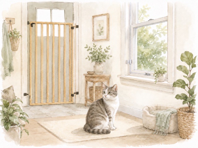 保護猫を迎える前の脱走防止対策のイメージ