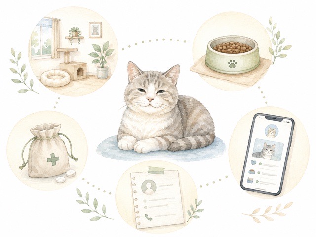 ペットホテルで猫の負担を減らすために確認したいポイントのイメージ