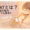DOQATとは？シニア猫の悩みや他の飼い主の回答を読めるサービスを紹介するアイキャッチ画像