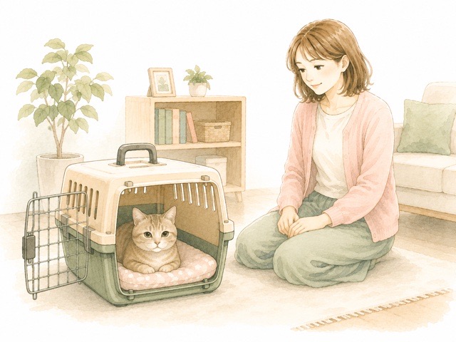 普段からキャリーケースの中でくつろぐシニア猫